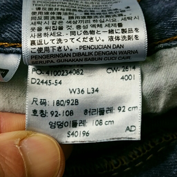 LEVIS MENS's 569 LOOSE STRAIGHT LEG JEANS W36XL34 - Picture 6 of 7